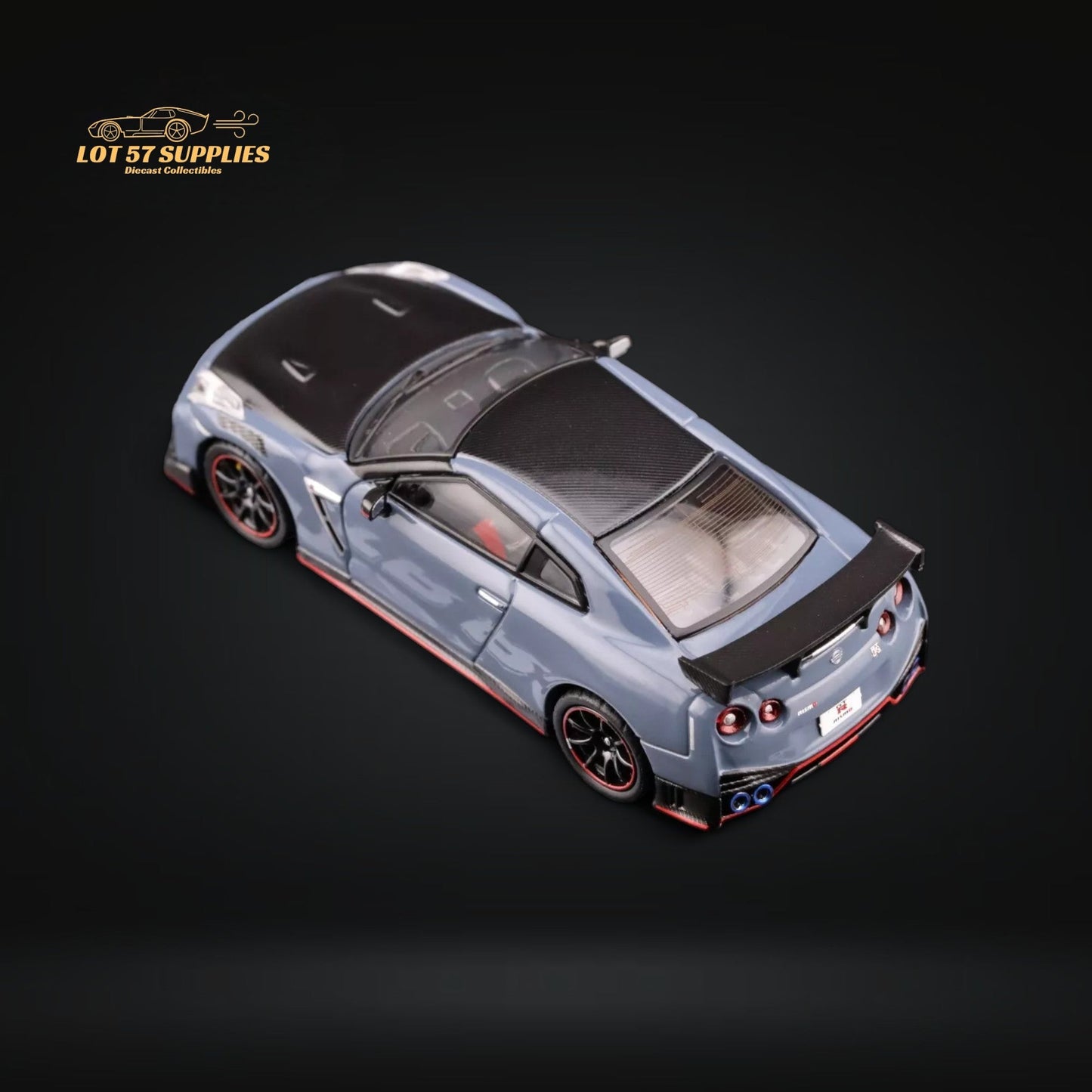 Inno64 Nissan Skyline GT-R R35 Nismo Stealth Gray 1:64 IN64-R35NSE-STGR-4