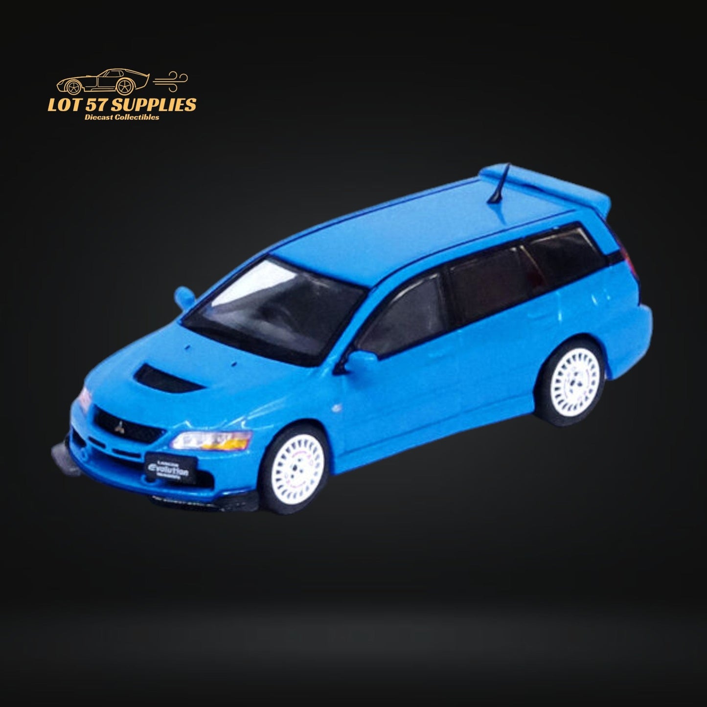 Inno64 Mitsubishi Lancer Evolution IX Wagon Blue 1:64 IN64-EVO9W-BLU-0