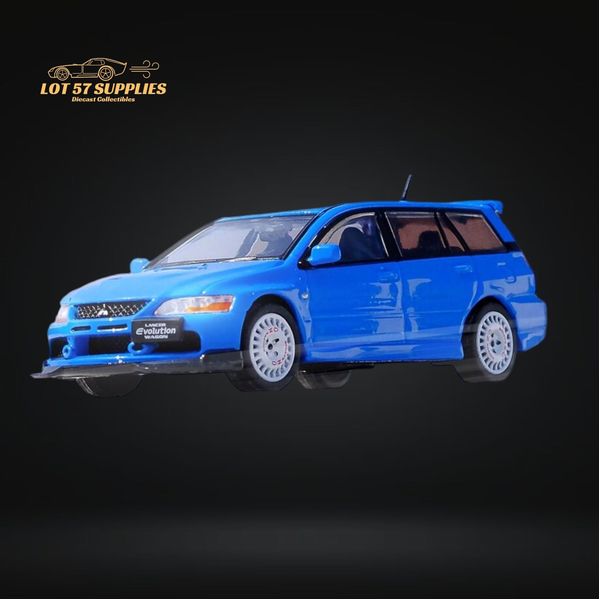 Inno64 Mitsubishi Lancer Evolution IX Wagon Blue 1:64 IN64-EVO9W-BLU-2