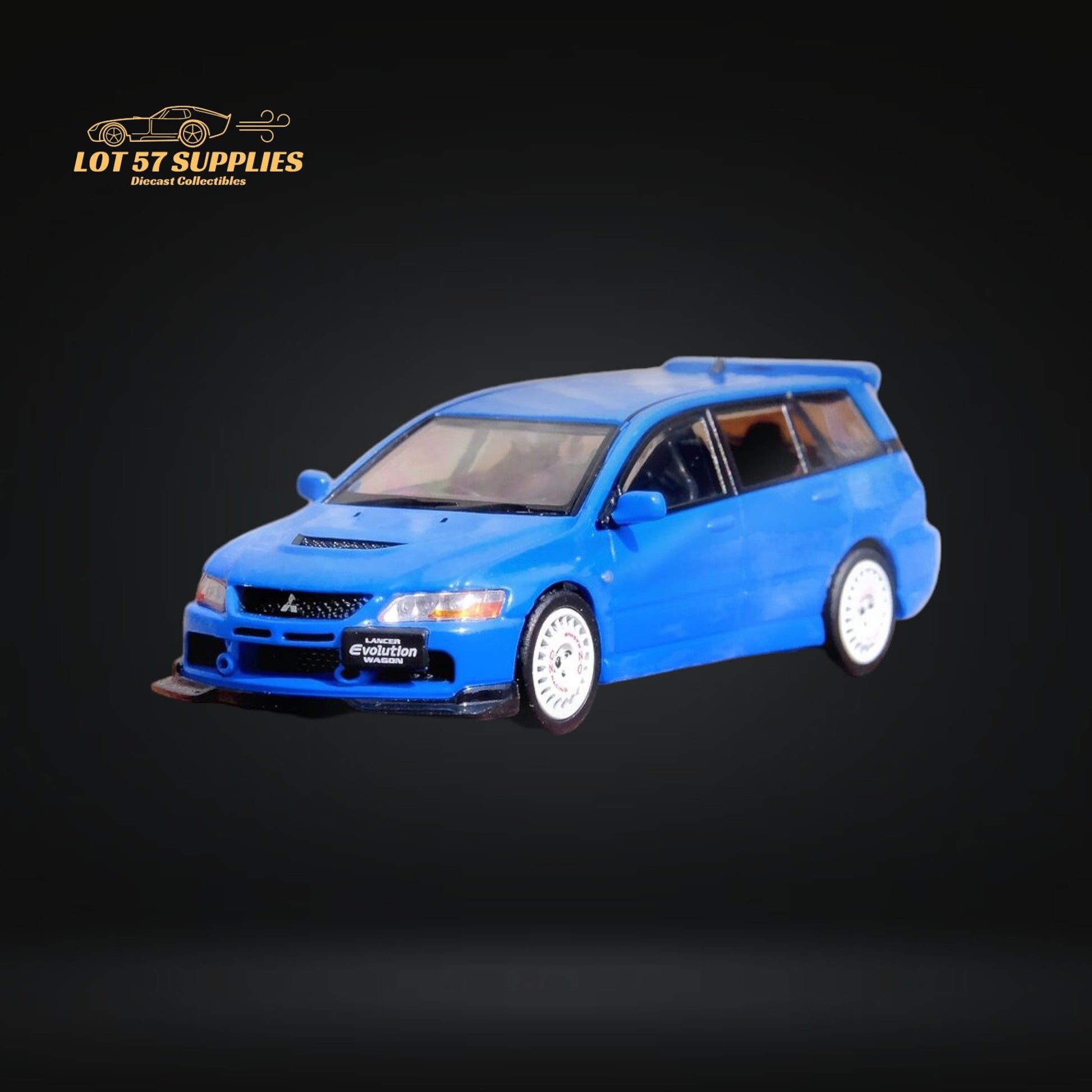 Inno64 Mitsubishi Lancer Evolution IX Wagon Blue 1:64 IN64-EVO9W-BLU-3