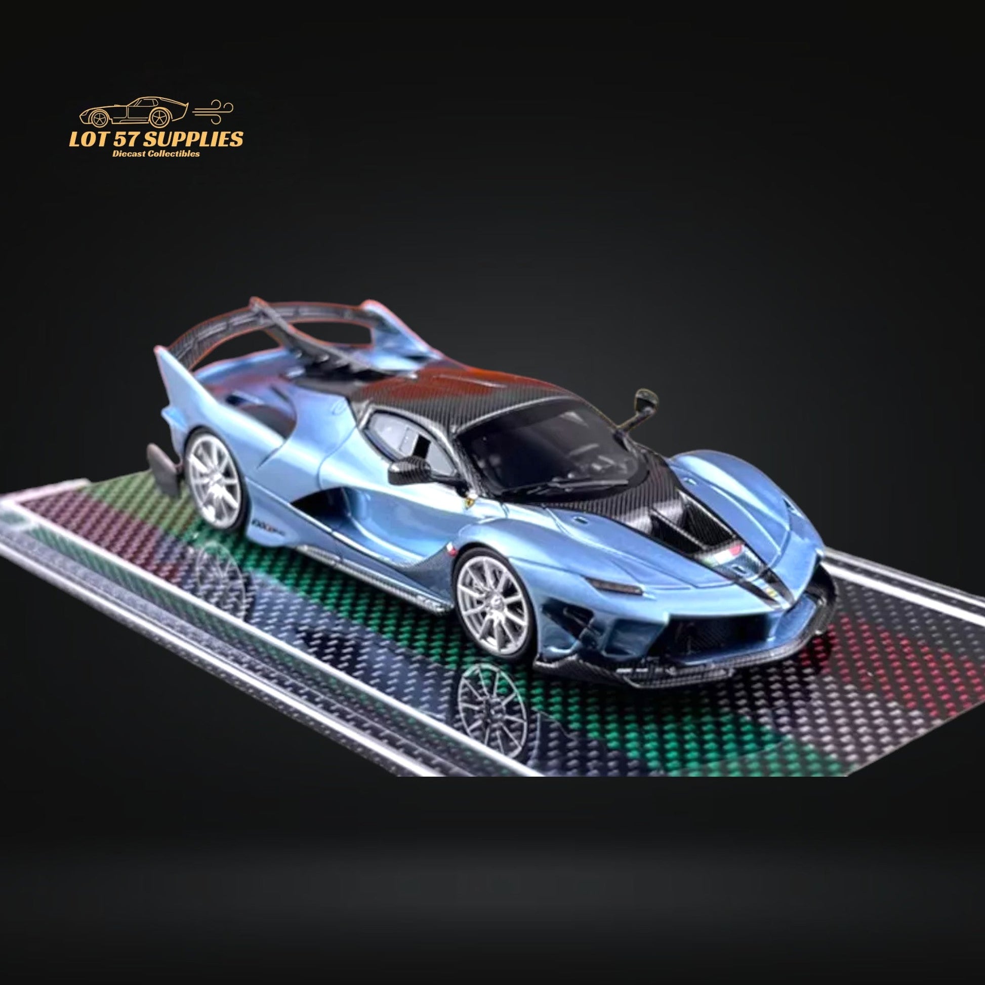 U2 FXX-K Evo Ice Blue Resin Limited Edition 1:64-2