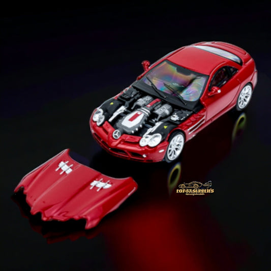 Street Weapon Mercedes Benz McLaren SLR in Red With Detachable Hood 1:64-0