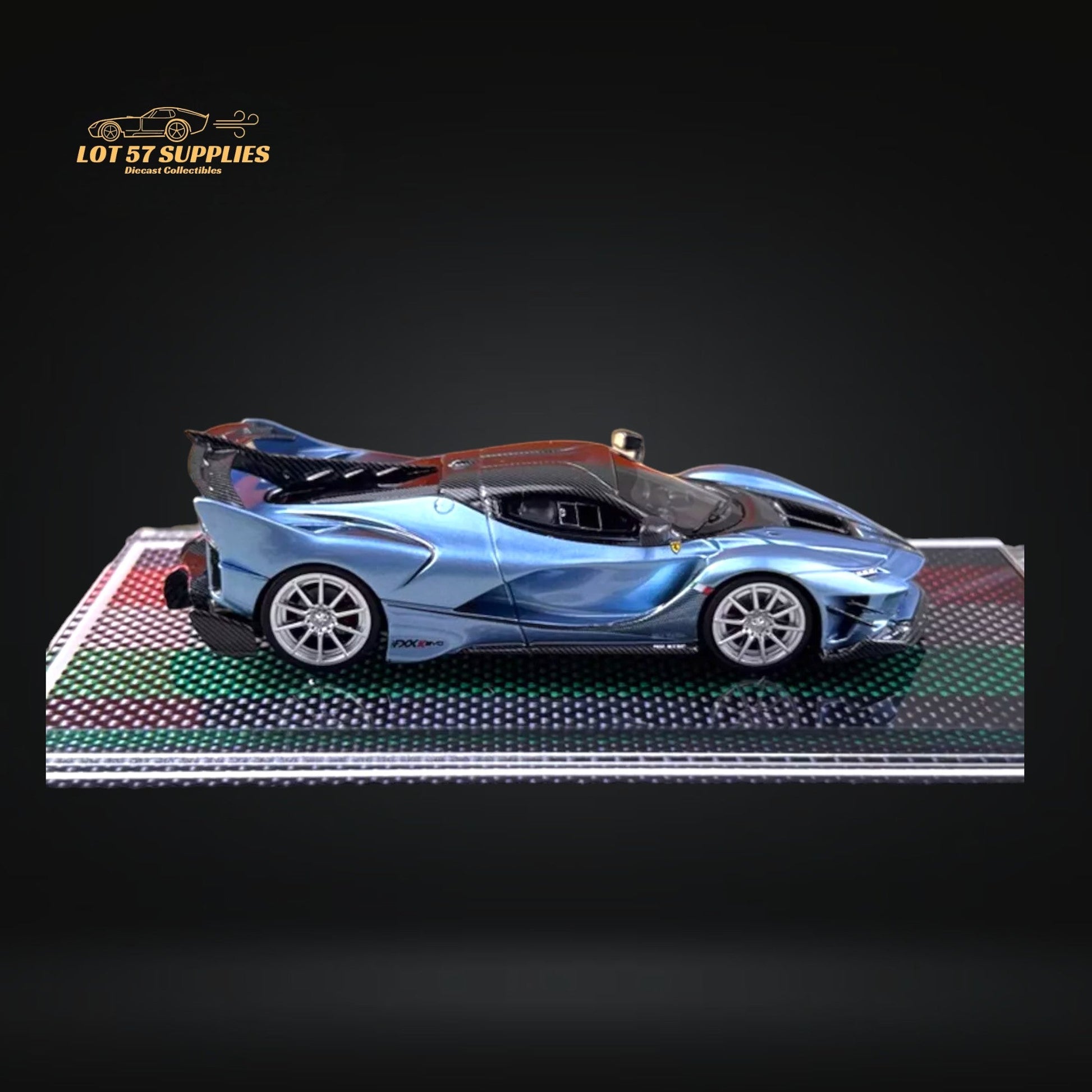 U2 FXX-K Evo Ice Blue Resin Limited Edition 1:64-3