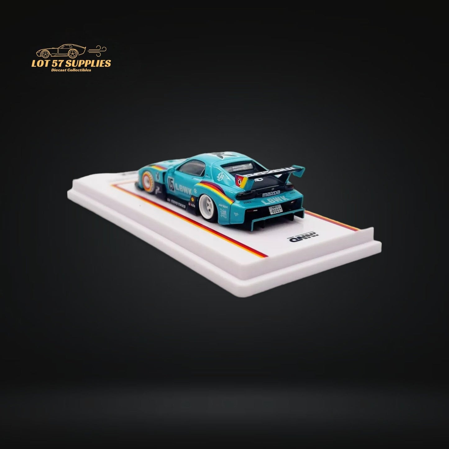 Inno64 Mazda RX-7 LBWK FD3S Blue MDX 24' 1:64 IN64-LBWK-RX7-03-4