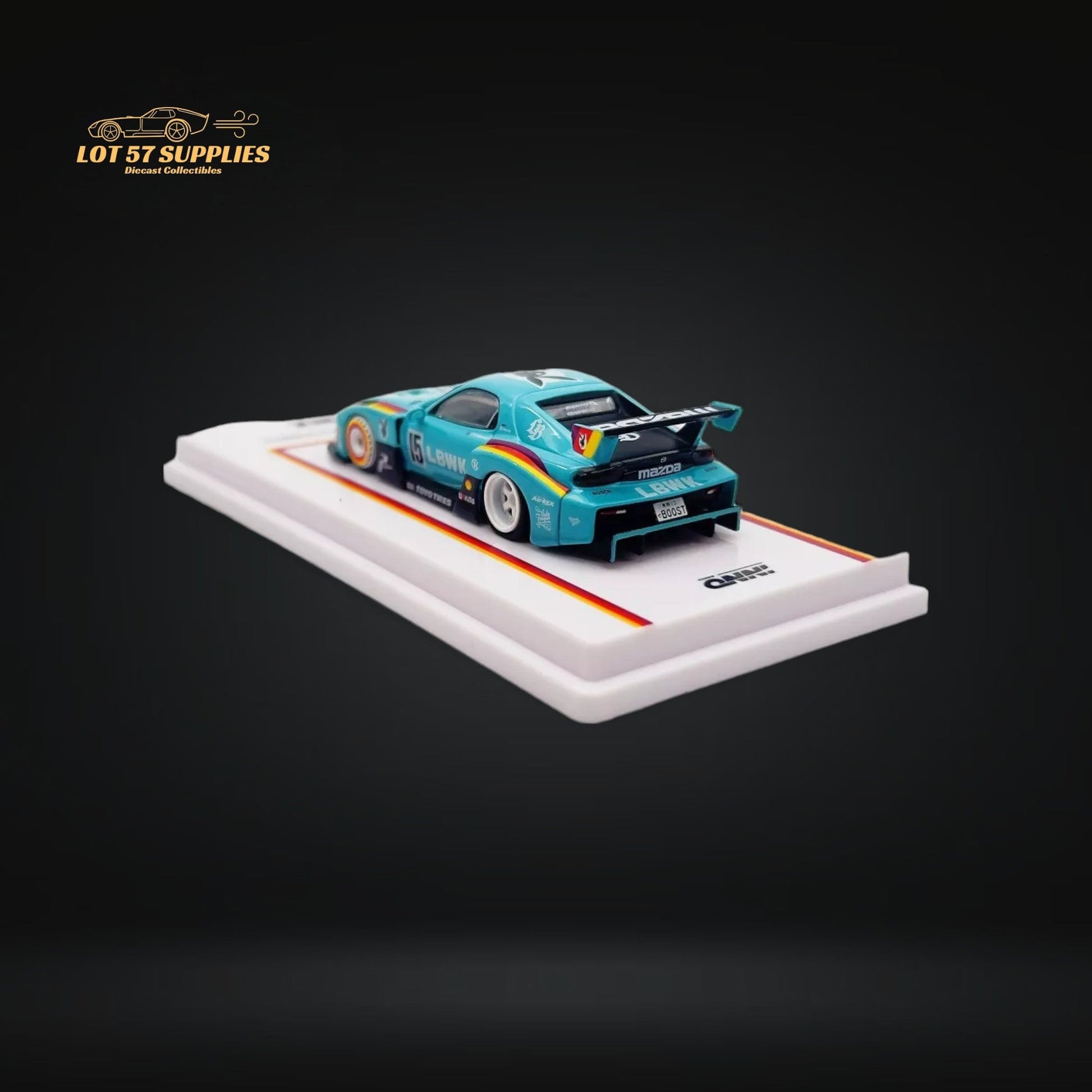 Inno64 Mazda RX-7 LBWK FD3S Blue MDX 24' 1:64 IN64-LBWK-RX7-03-4