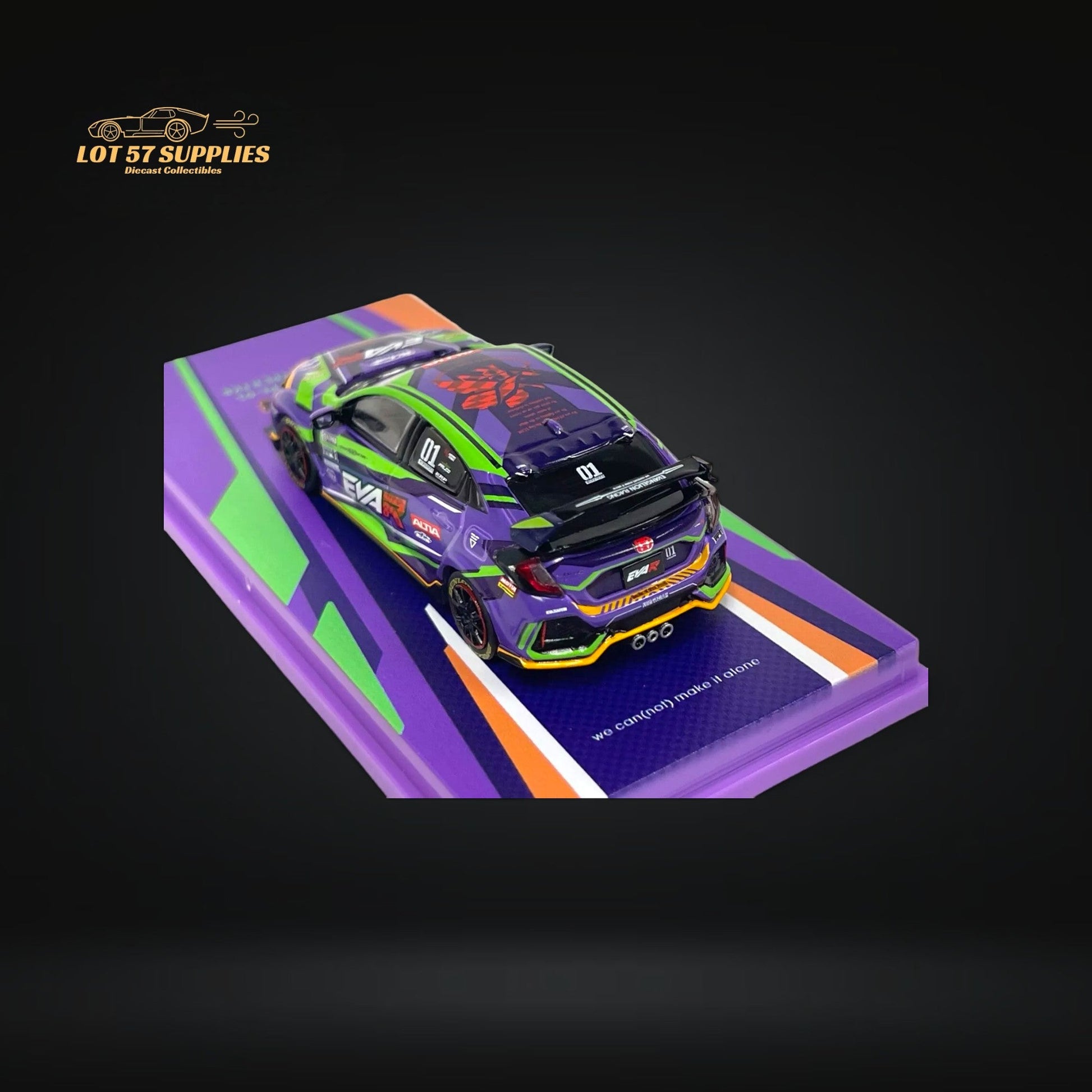 Tarmac Works Honda Civic Type-R FK8 EVA Racing Purple 1:64-2