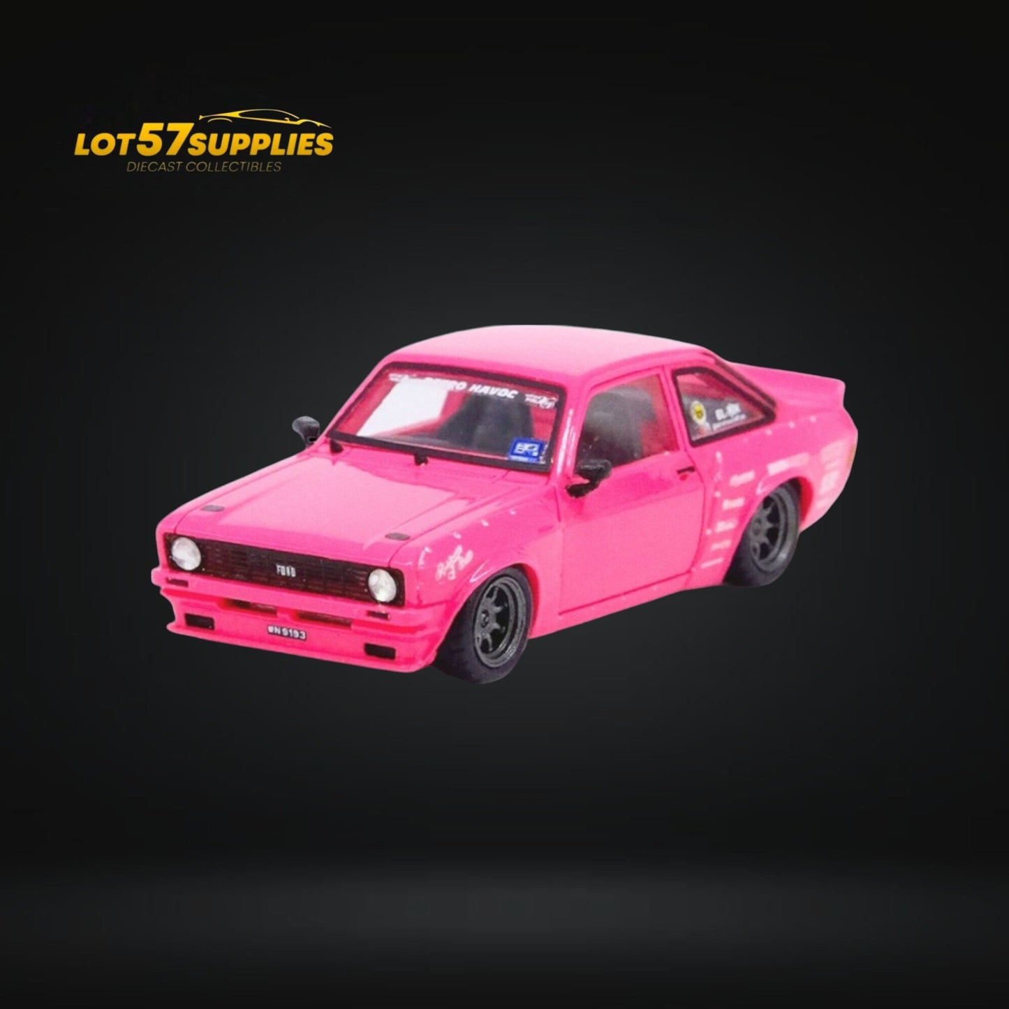 Inno64 Ford Escort MK2 Pandem "Emotion" Retro Havoc Pink 1:64 IN64R-MK2P-ERH-3