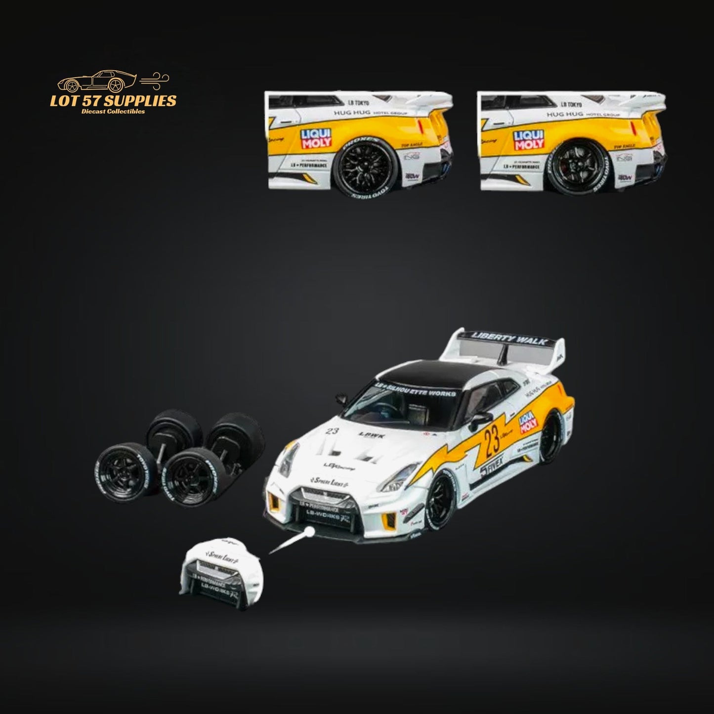 CM Model Nissan Skyline GT-R R35RR LBWK Silhouette #23 1:64 CM64-35RR-12-1