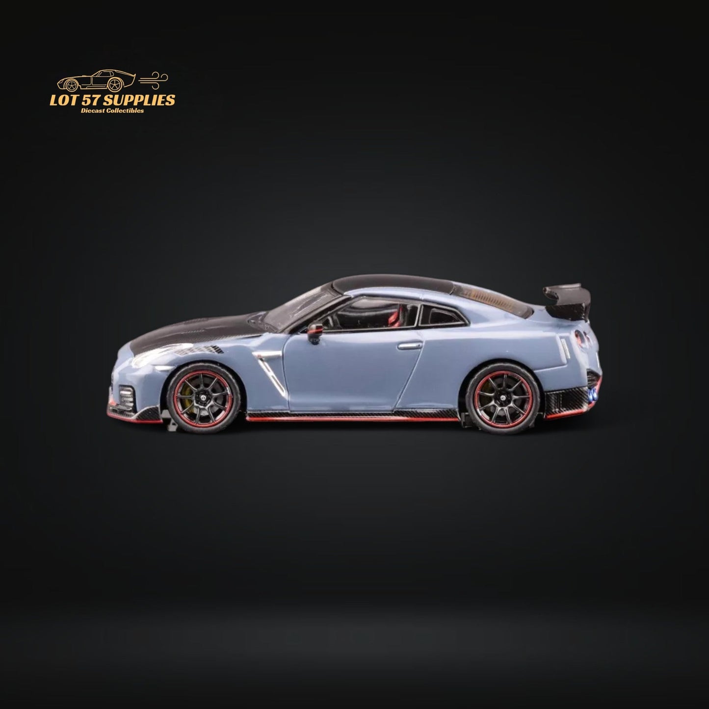 Inno64 Nissan Skyline GT-R R35 Nismo Stealth Gray 1:64 IN64-R35NSE-STGR-2