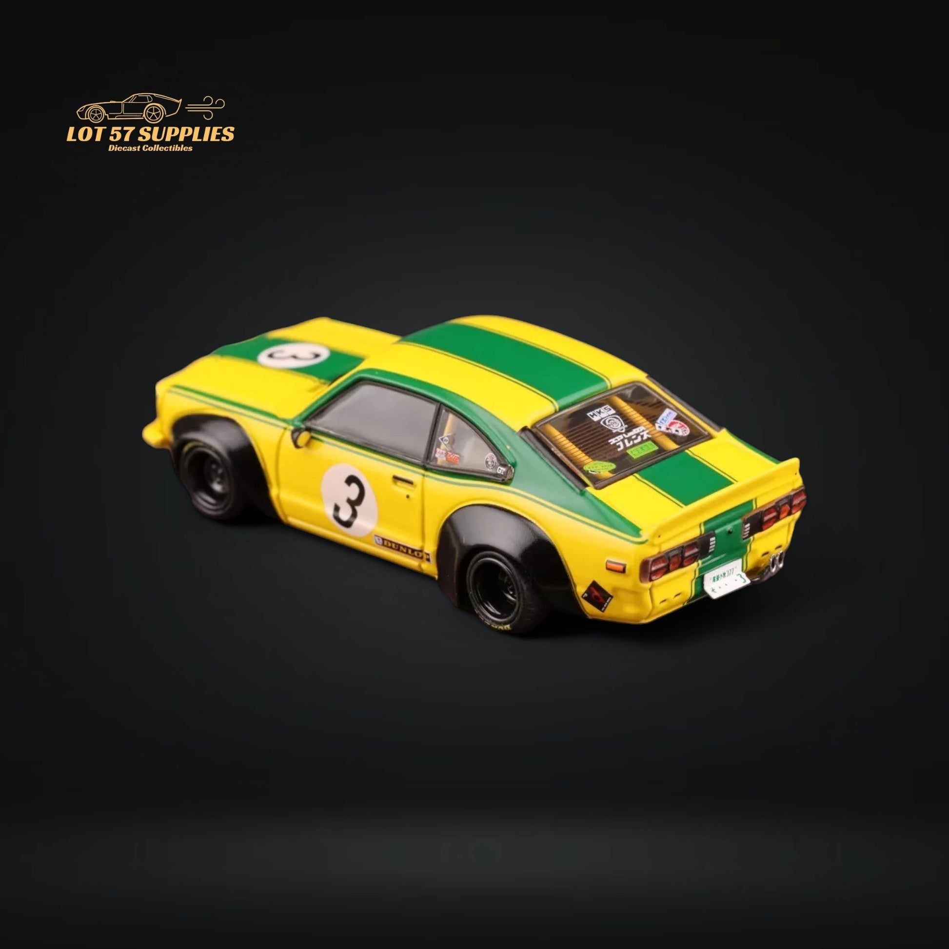 Inno64 Mazda RX-3 Savanna LBWK Yellow Green #3 1:64 IN64-LBWKRX3-01-2