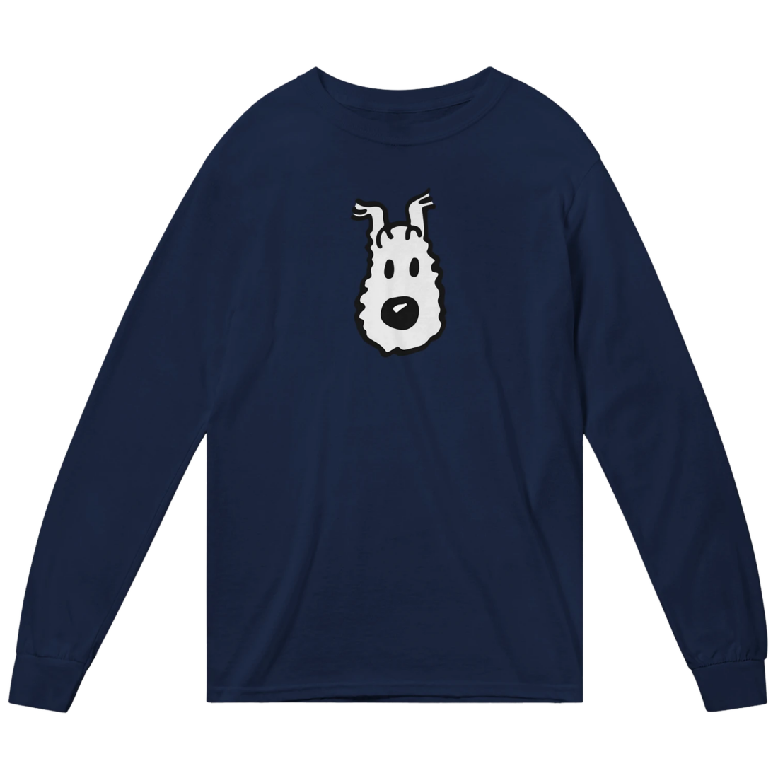 Snowy (Milou), Wire Fox Terrier from Tintin Long Sleeve Shirt-1