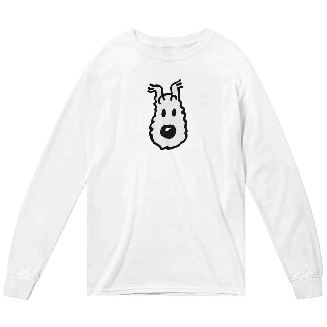 Snowy (Milou), Wire Fox Terrier from Tintin Long Sleeve Shirt-2