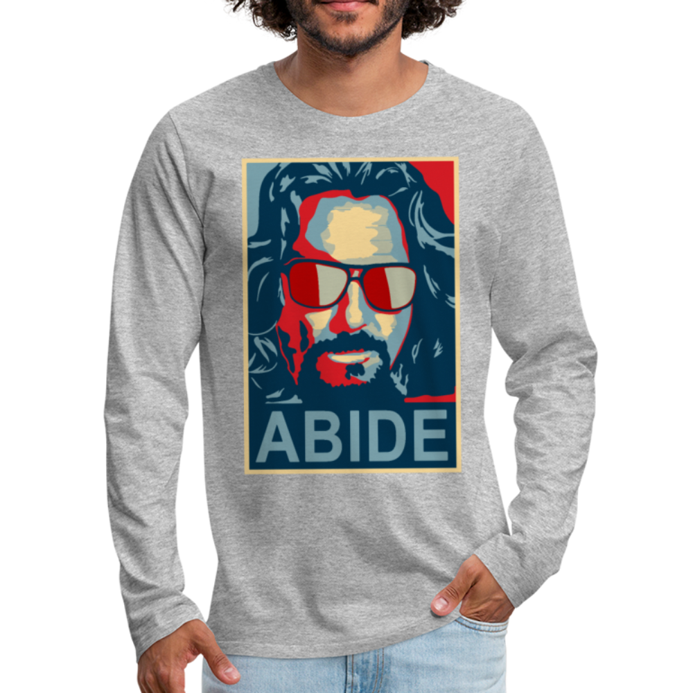 Big Lebowski Abide, Hope Style Long Sleeve Shirt-1