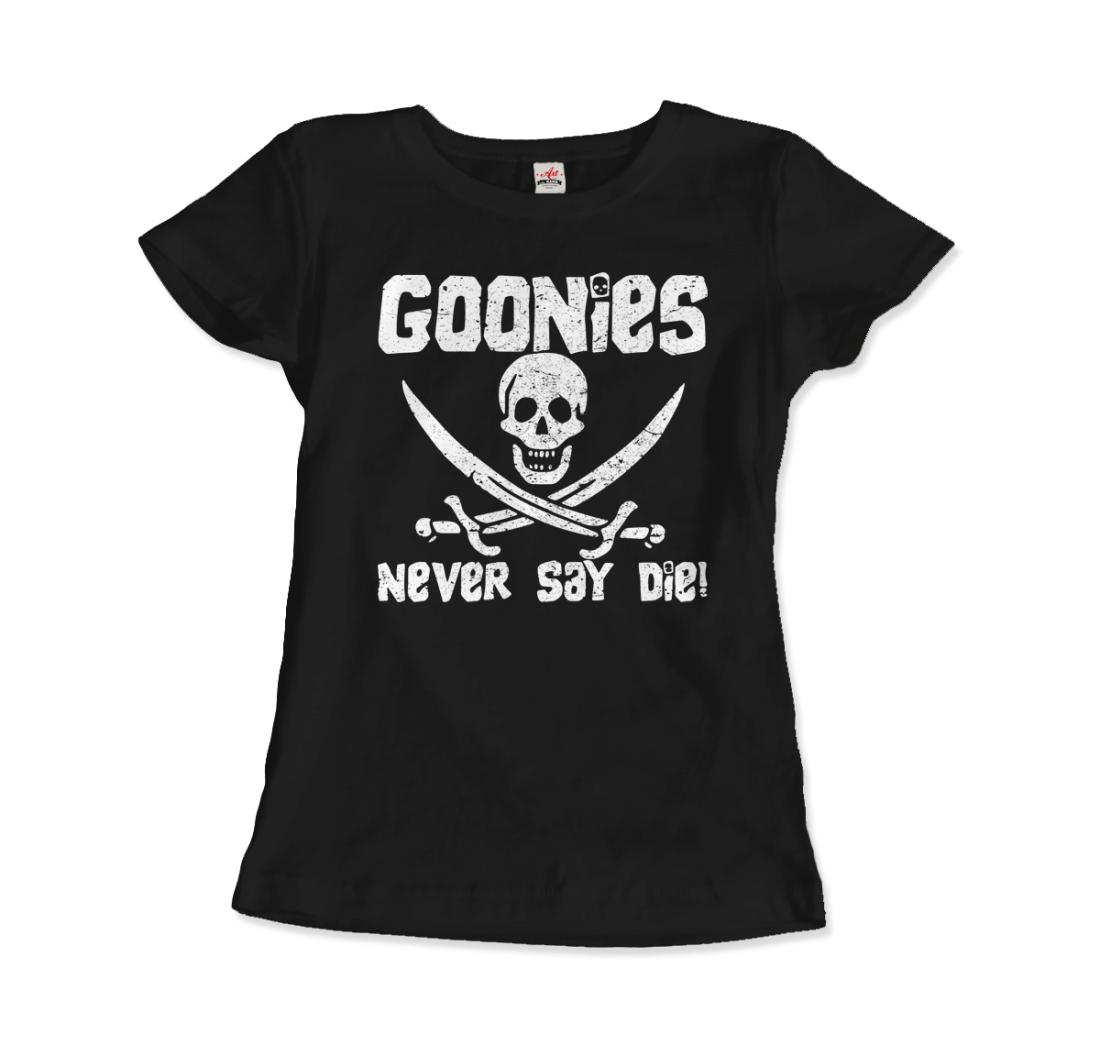 The Goonies Never Say Die Distressed Design T-Shirt-3