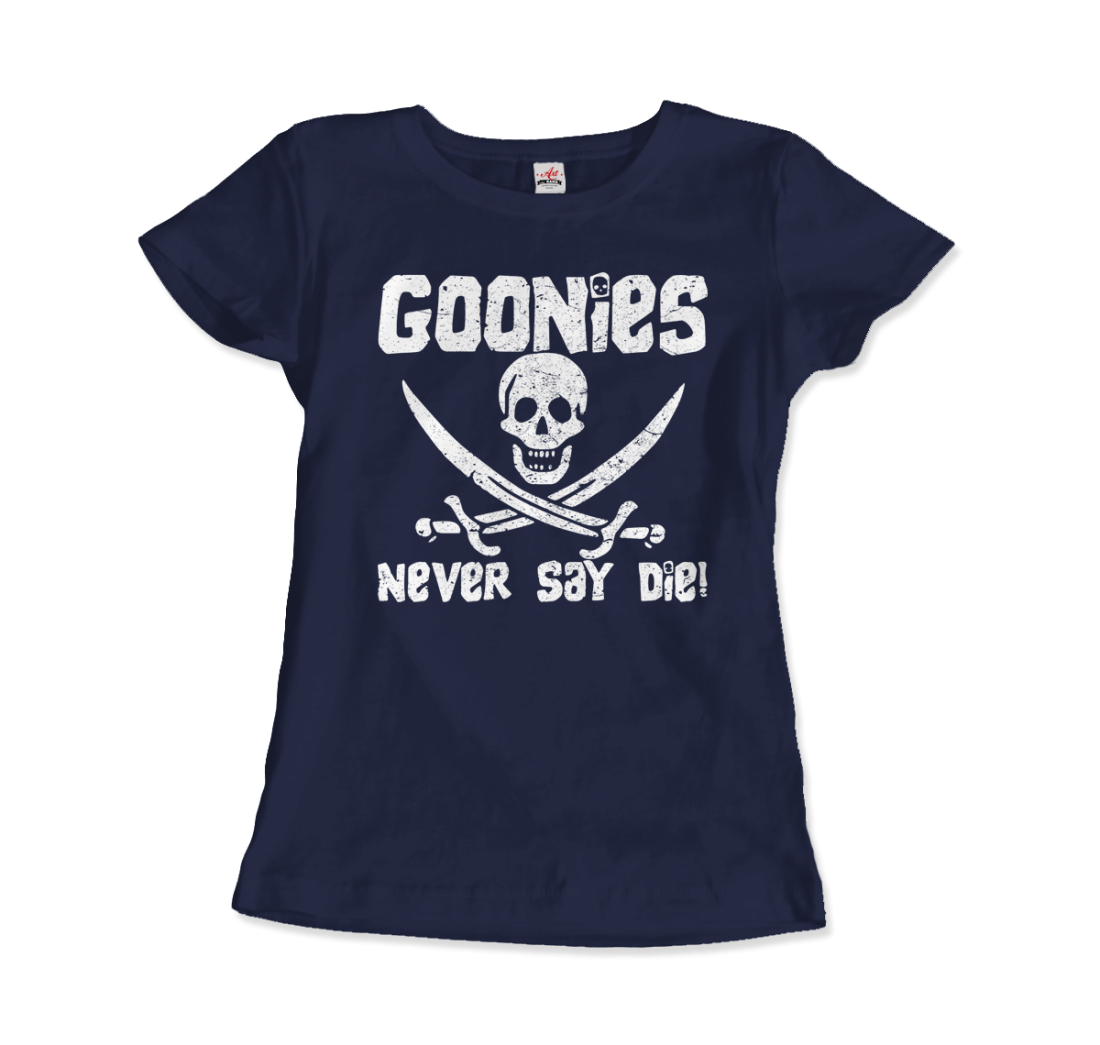 The Goonies Never Say Die Distressed Design T-Shirt-10