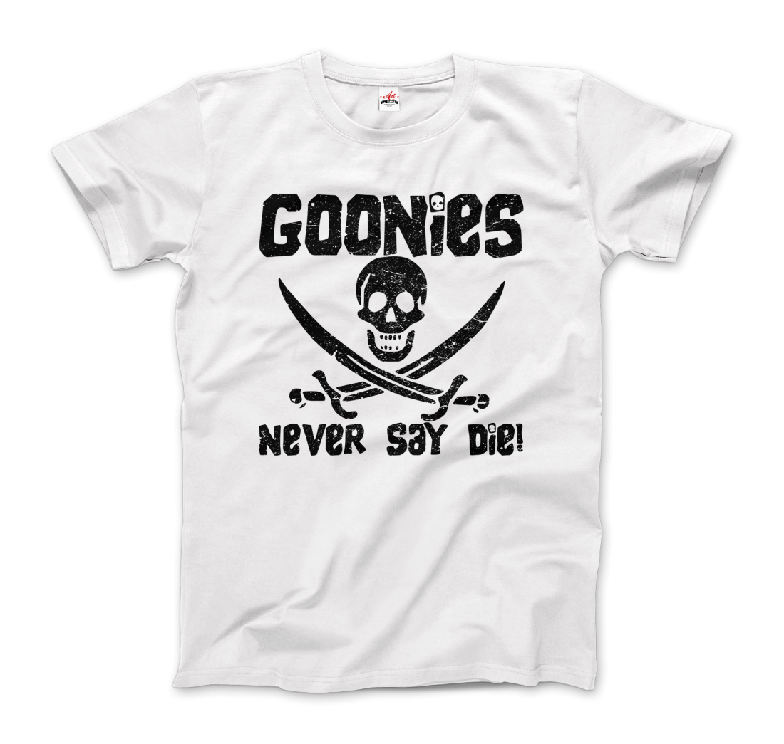 The Goonies Never Say Die Distressed Design T-Shirt-4