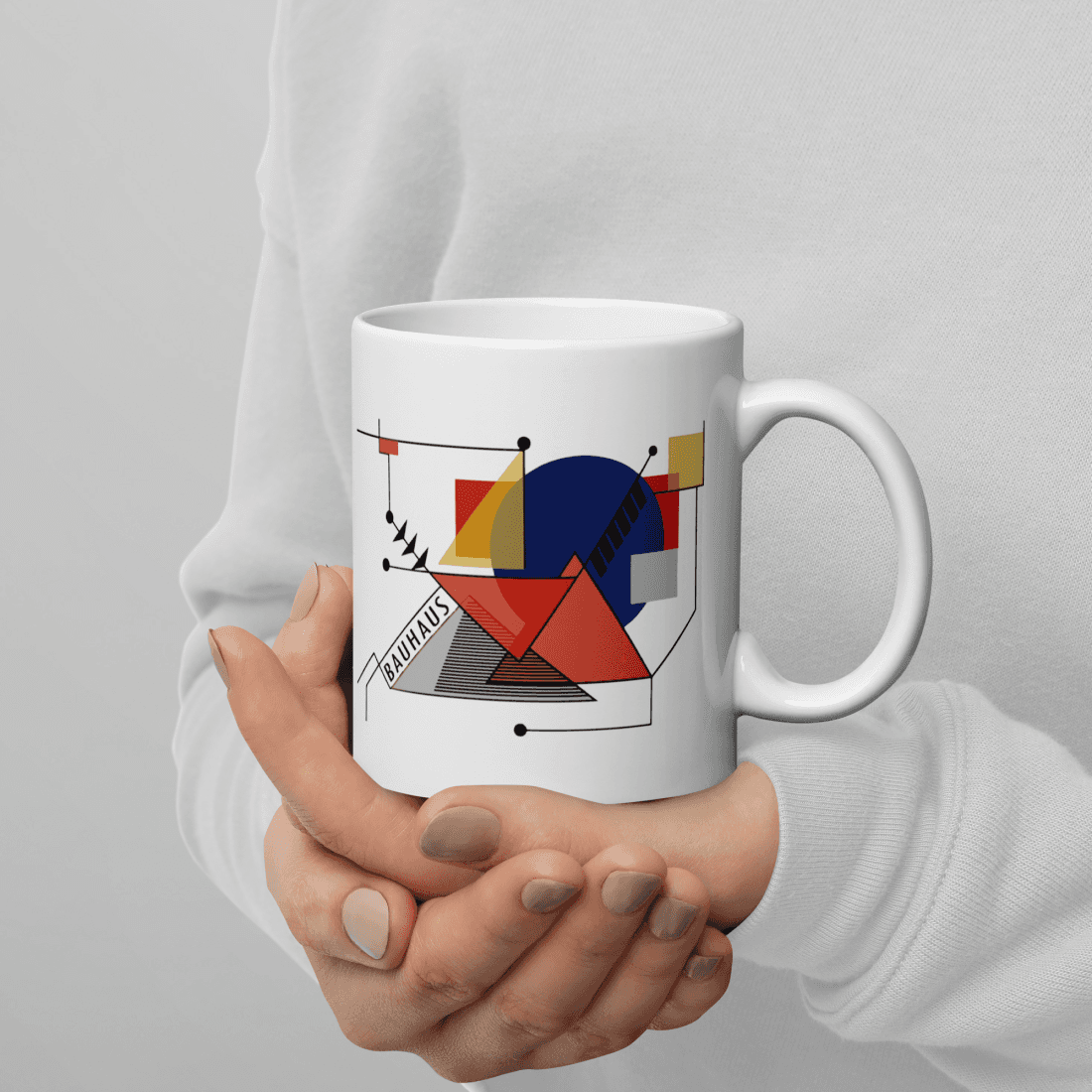 Walter Gropius Bauhaus Geometry Artwork Mug-4