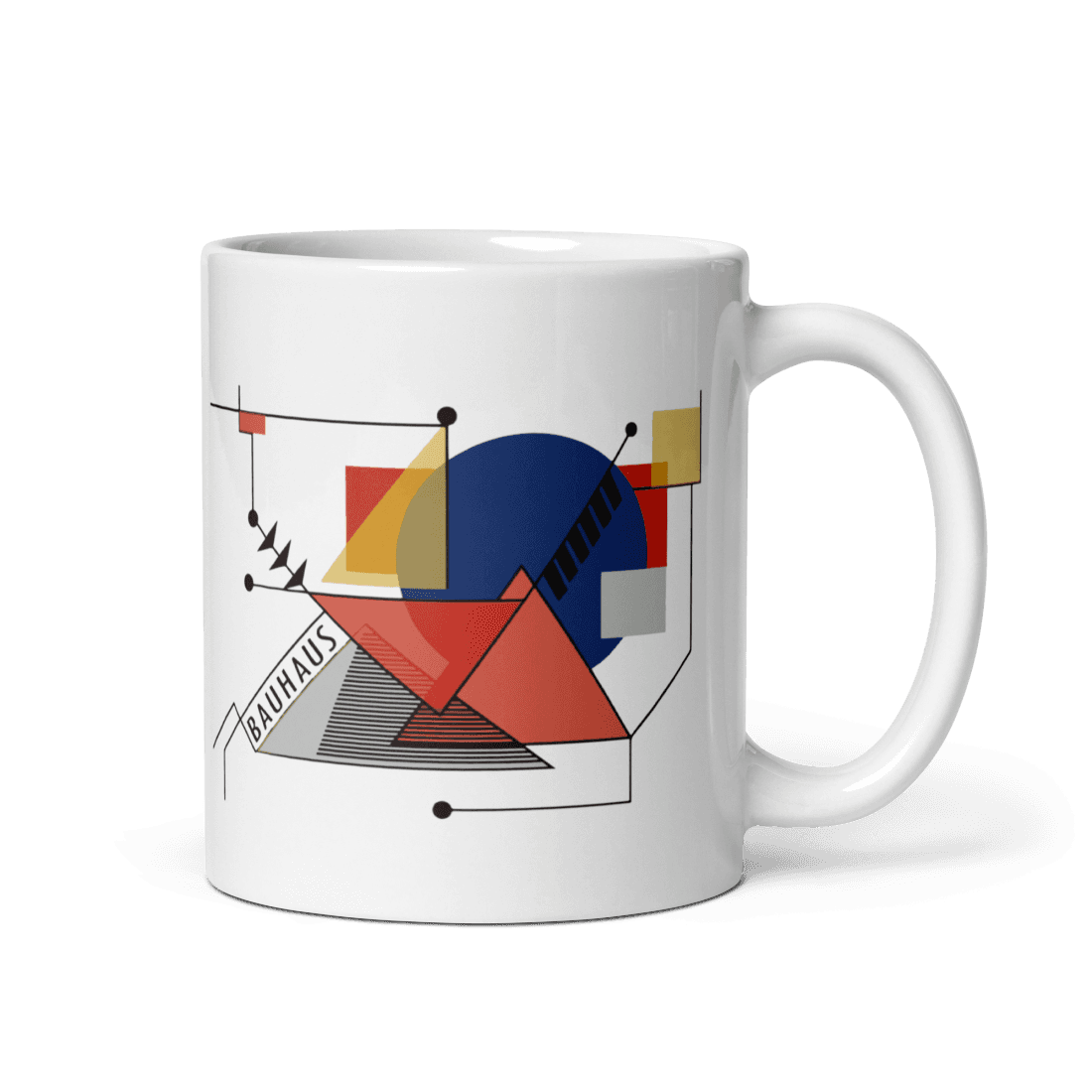 Walter Gropius Bauhaus Geometry Artwork Mug-2