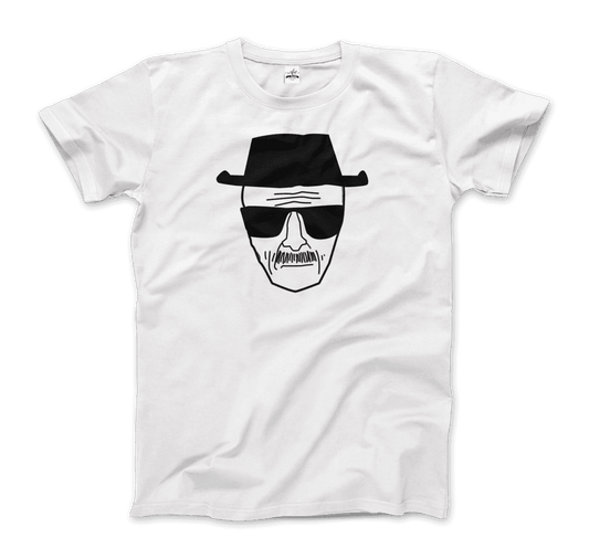 Walter White With Porkpie Hat and Sunglasses Sketch T-Shirt-0